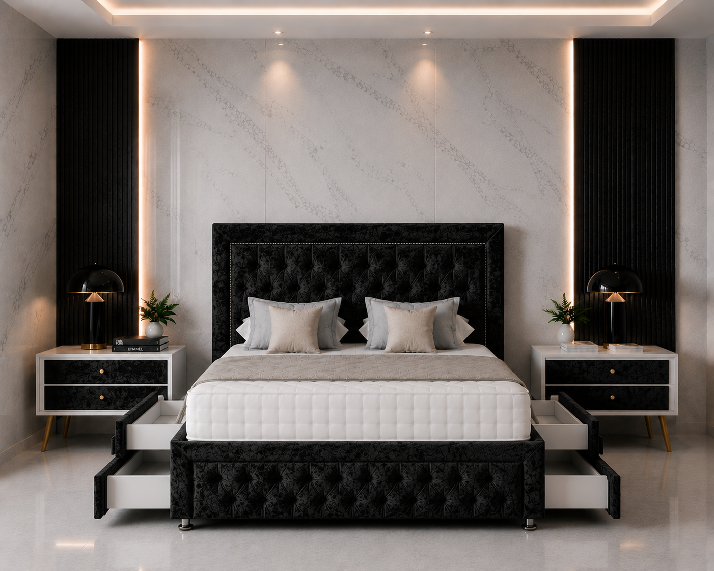 Willow Divan Bed with Headboard & Footboard