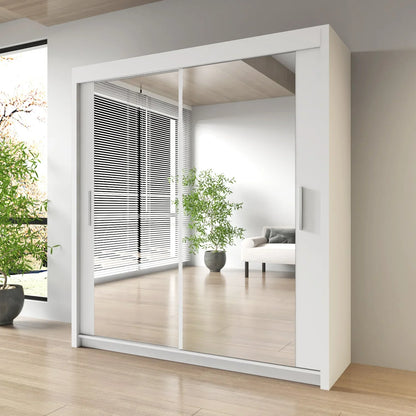 Milan Double Sliding Door Wardrobe
