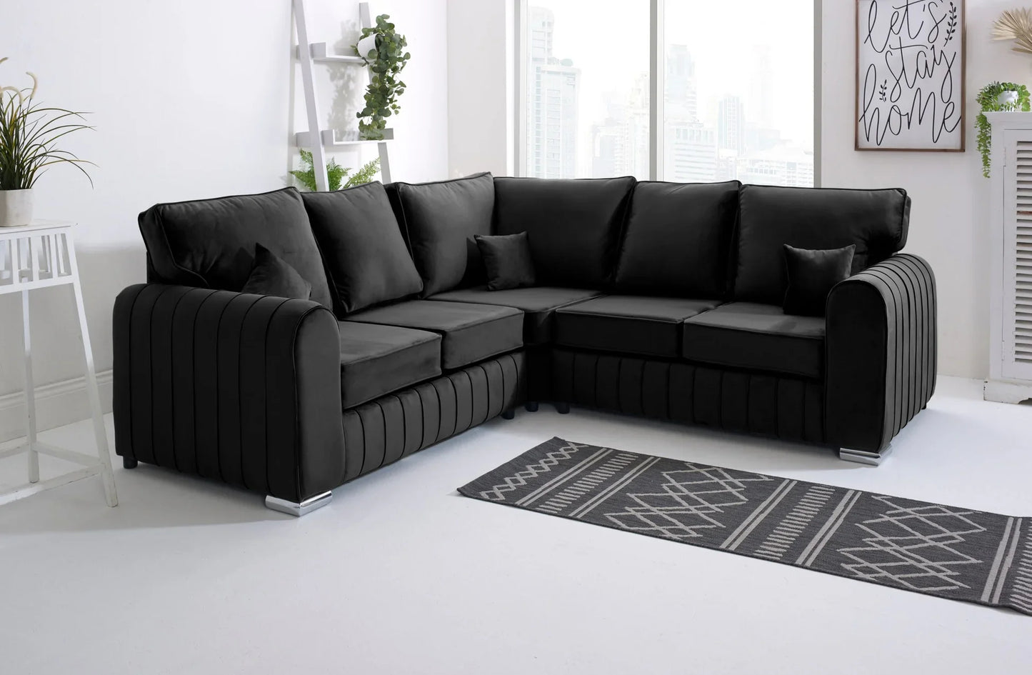 Lily High Back Corner Sofa  Modern, Comfortable & Stylish