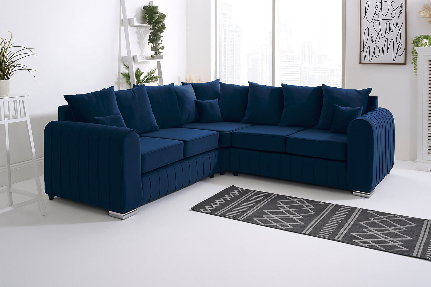 Lily Scatter Back Corner Sofa Modern Comfortable & Stylish