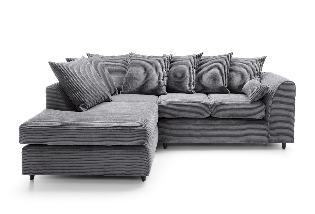 Byron Jumbo Single Arm 4 Seater With Footstool Left Right Hand Luxury Sofa