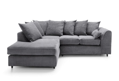 Byron Jumbo Single Arm 4 Seater With Footstool Left Right Hand Luxury Sofa