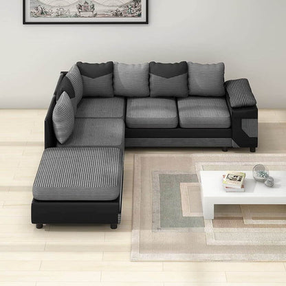 DINO Jumbo Cord 5 Seater Single Arm Left Right Hand Corner Sofa