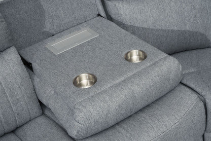 Roma Chenille L-Shaped Recliner Corner Sofa – Modern Luxury Home Furniture