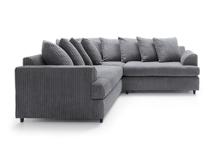 Liverpool Jumbo 5 Seater Wide Armrests With Footstool High quality Fabric Sofa