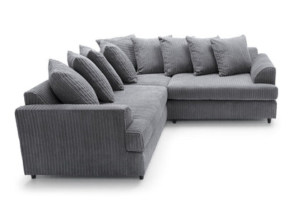 Liverpool Jumbo 5 Seater Wide Armrests With Footstool High quality Fabric Sofa