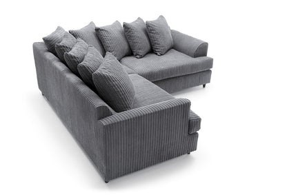 Liverpool Jumbo 5 Seater Wide Armrests With Footstool High quality Fabric Sofa