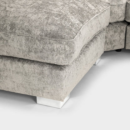 Bishop U-Shape Kensigton Scatter Back Moveable Footstools Rolled Arms Sofa