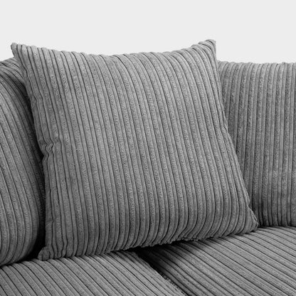 Byron Jumbo Single Arm 4 Seater With Footstool Left Right Hand Luxury Sofa