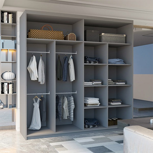 JAMAJKA SLIDING WARDROBE BLACK 150cm/203cm