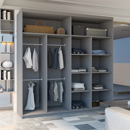 JAMAJKA SLIDING WARDROBE BLACK 150cm/203cm