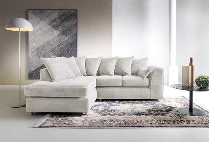 Byron Jumbo Single Arm 4 Seater With Footstool Left Right Hand Luxury Sofa