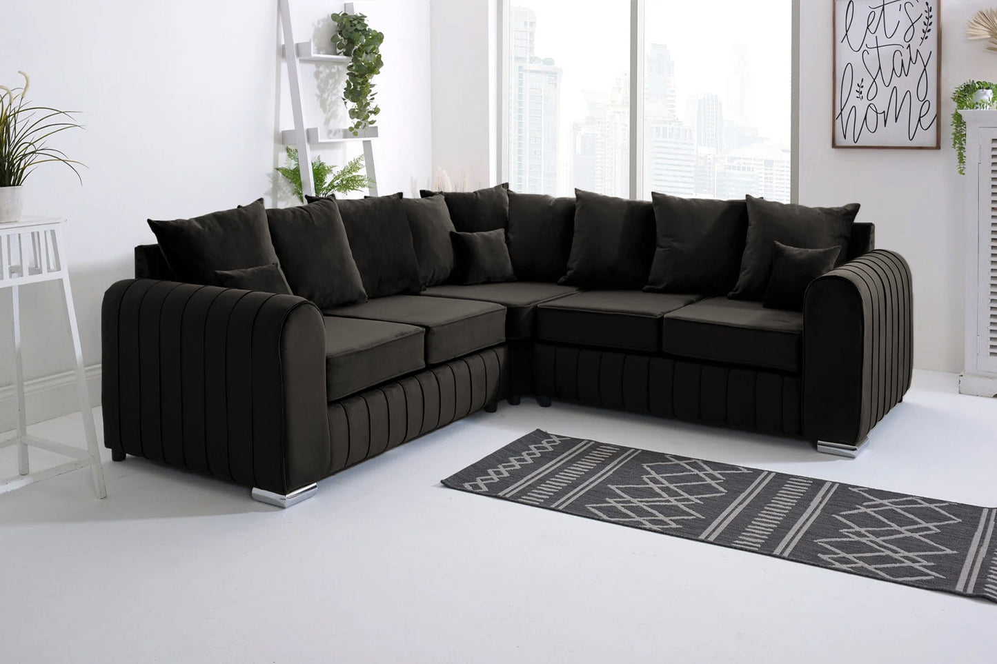 Lily Scatter Back Corner Sofa Modern Comfortable & Stylish