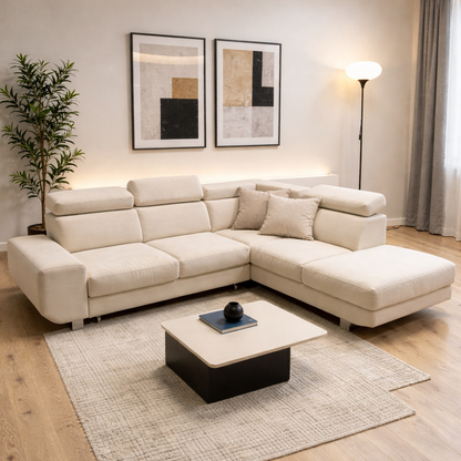 Modern L-Shape Corner Sofa Bed – Convertible Sectional Sofa
