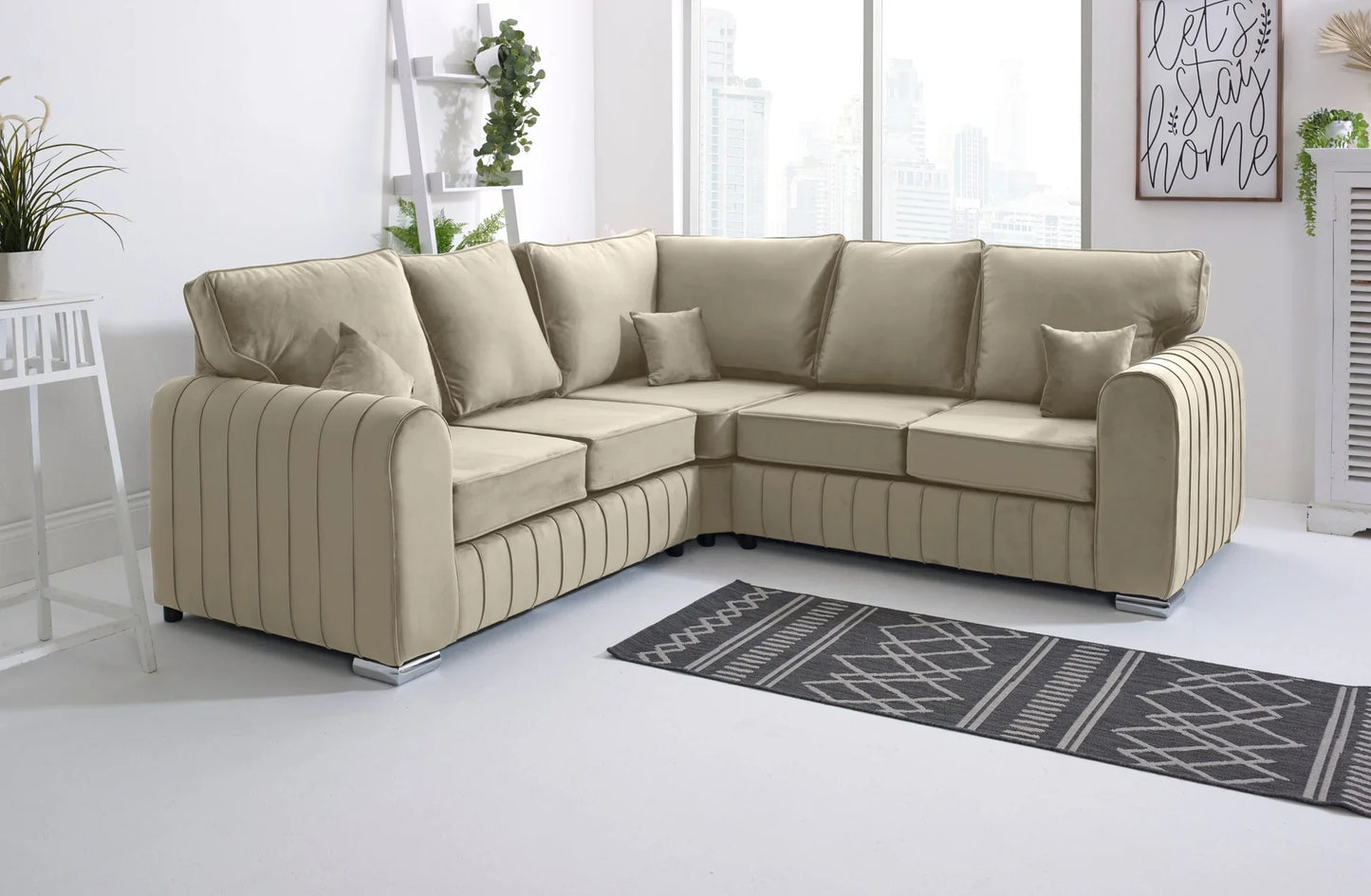 Lily High Back Corner Sofa  Modern, Comfortable & Stylish