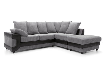 DINO Jumbo Cord 5 Seater Single Arm Left Right Hand Corner Sofa