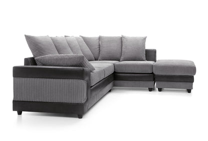 DINO Jumbo Cord 5 Seater Single Arm Left Right Hand Corner Sofa