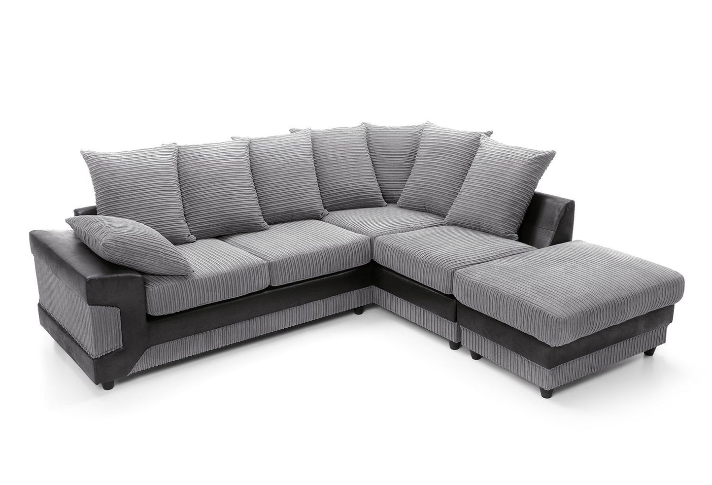 DINO Jumbo Cord 5 Seater Single Arm Left Right Hand Corner Sofa