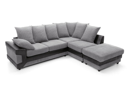 DINO Jumbo Cord 5 Seater Single Arm Left Right Hand Corner Sofa