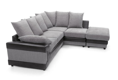 DINO Jumbo Cord 5 Seater Single Arm Left Right Hand Corner Sofa