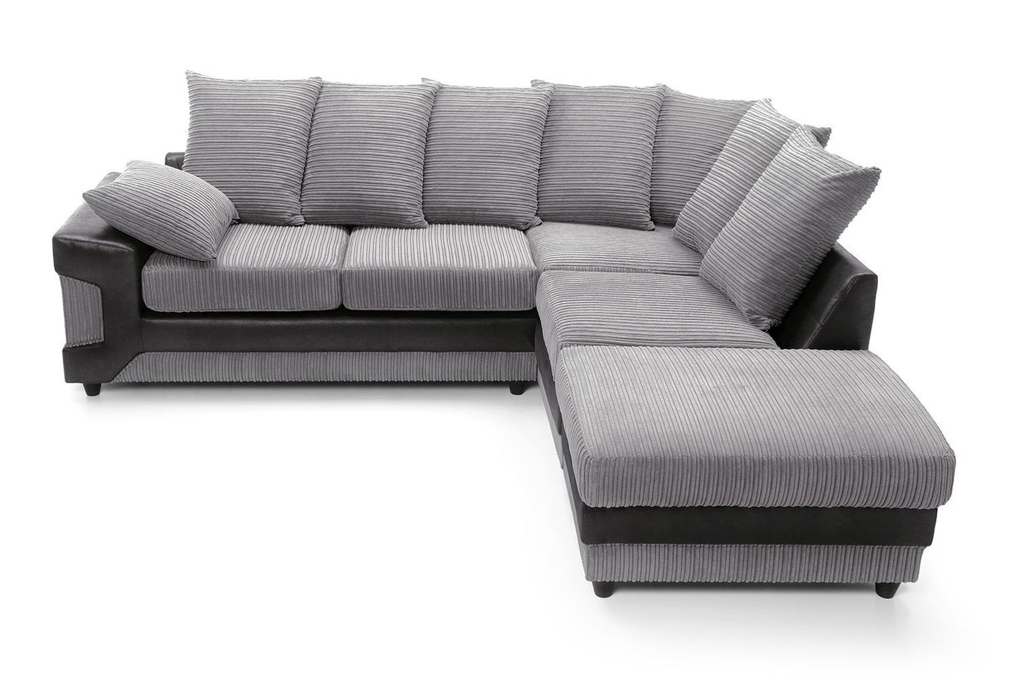 DINO Jumbo Cord 5 Seater Single Arm Left Right Hand Corner Sofa