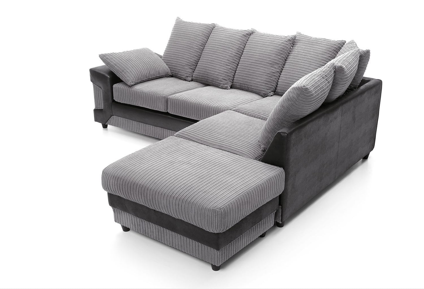 DINO Jumbo Cord 5 Seater Single Arm Left Right Hand Corner Sofa