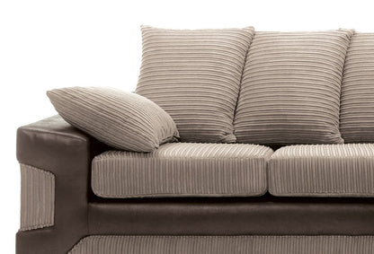 DINO Jumbo Cord 5 Seater Single Arm Left Right Hand Corner Sofa