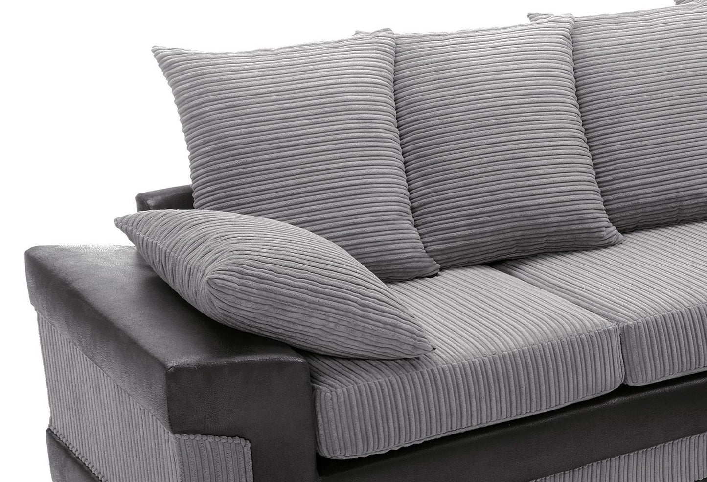 DINO Jumbo Cord 5 Seater Single Arm Left Right Hand Corner Sofa