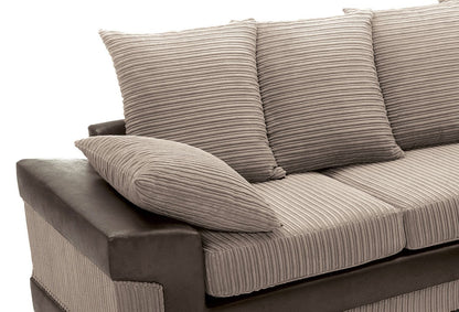 DINO Jumbo Cord 5 Seater Single Arm Left Right Hand Corner Sofa