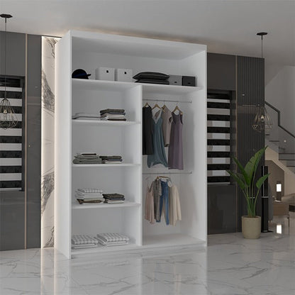 CHICAGO WHITE WARDROBE 90/100/120/150/180/203cm