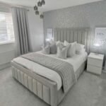 Plush Velvet Panel Bed Frame with Optional Mattress