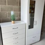 2 Door Mirror Wardrobe with Optional Chest of Drawers