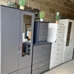 2 Door Wardrobe with Mirror and 2 Drawers – Bedroom Set