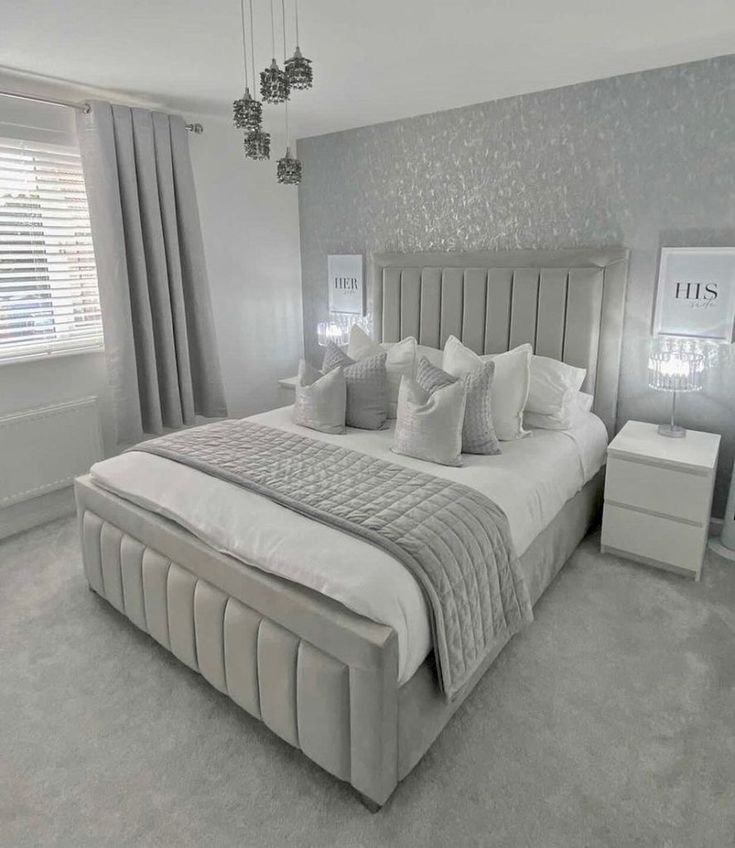 Luxury Beds (3) Upholstered Panel Headboard Bed Frame with Optional Mattress - Image 1