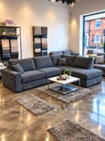 Dylan L Shape 4 Seater Corner Jumbo Cord Fabric Sofa - Image 2