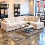 Dylan L Shape 4 Seater Corner Jumbo Cord Fabric Sofa